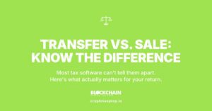 Transfer vs Sale vs Swap: Which Crypto Moves Count on Your Taxes
