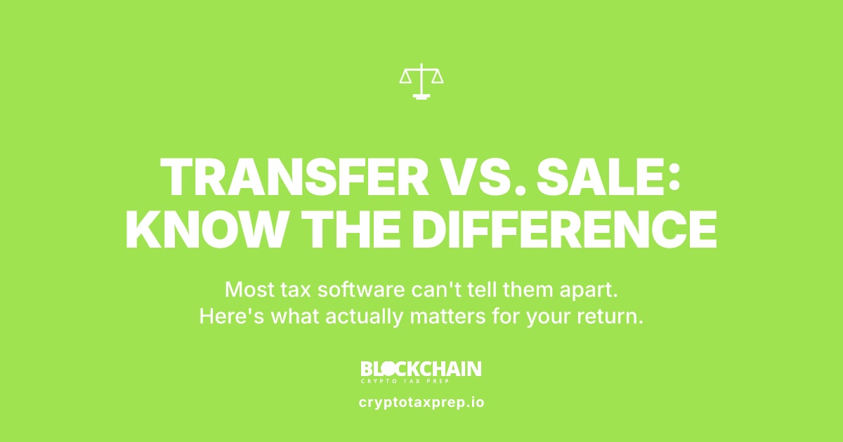 Transfer vs Sale vs Swap: Which Crypto Moves Count on Your Taxes